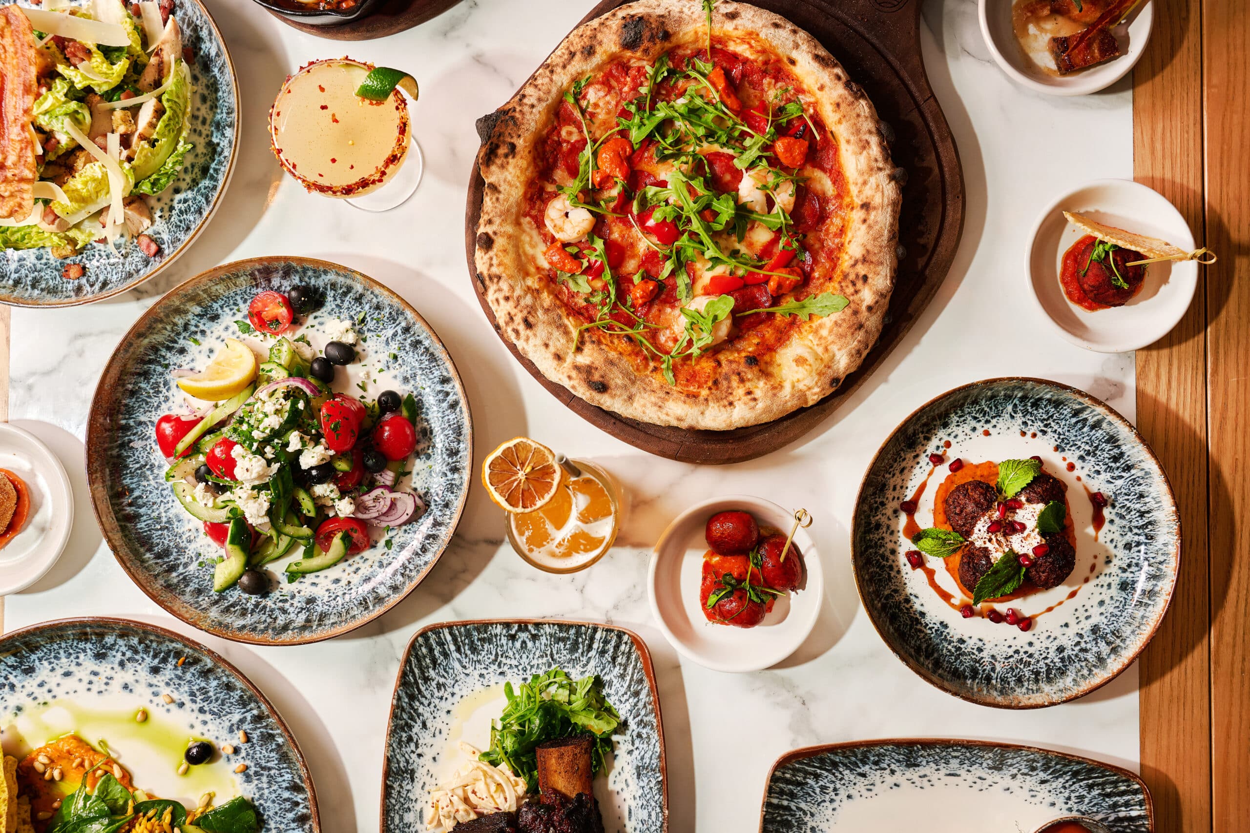 Mediterranean dishes at Artezzan